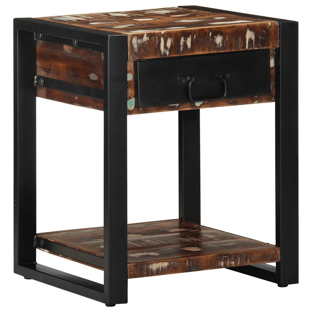 vidaXL Side Table Multicolour 40x40x50 cm Solid Wood Reclaimed