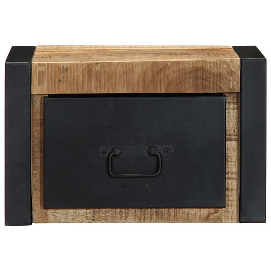 vidaXL Bedside Cabinet 40x35x25 cm Solid Rough Wood Mango