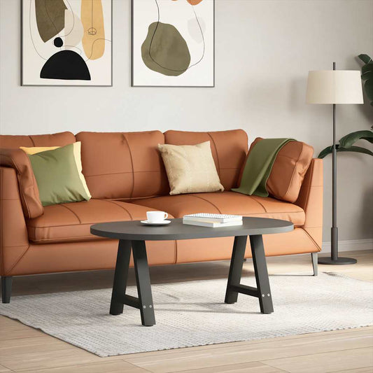 vidaXL Coffee Table Legs A-Shaped 2 pcs Black 50x(42-43) cm Steel
