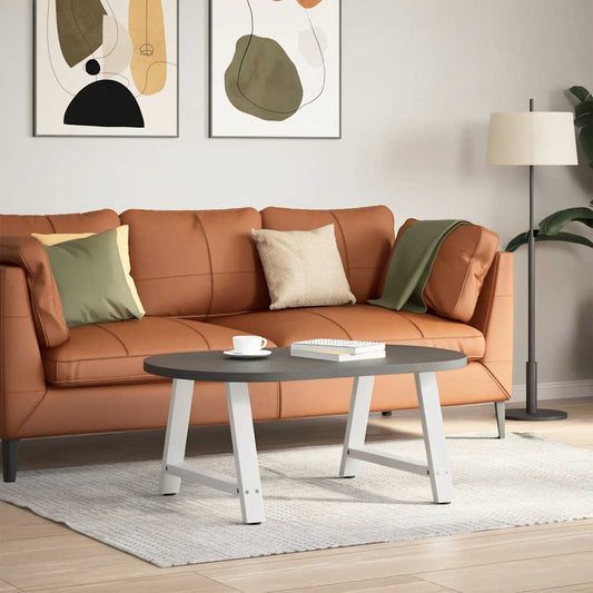 vidaXL Coffee Table Legs A-Shaped 2 pcs White 70x(42-43) cm Steel