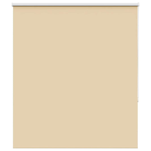 vidaXL Roller Blind Blackout Beige 125x130 cm Fabric Width 121.6 cm