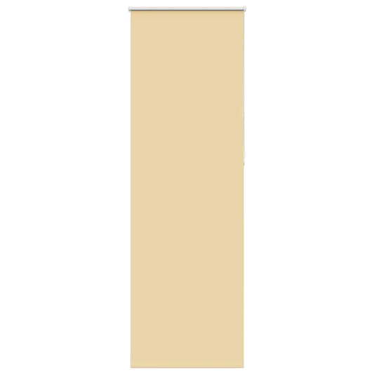 vidaXL Roller Blind Blackout Beige 75x210 cm Fabric Width 70.7 cm