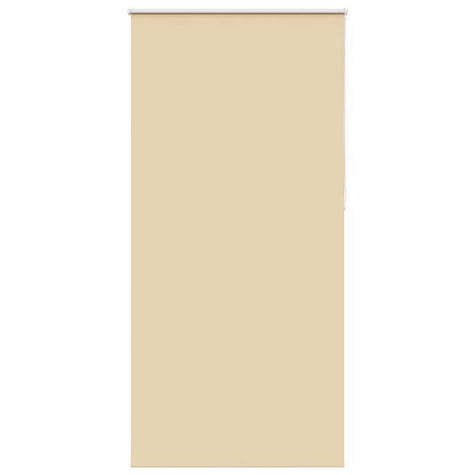 vidaXL Roller Blind Blackout Beige 100x210 cm Fabric Width 95.7 cm