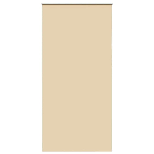 vidaXL Roller Blind Blackout Beige 115x210 cm Fabric Width 110.7 cm