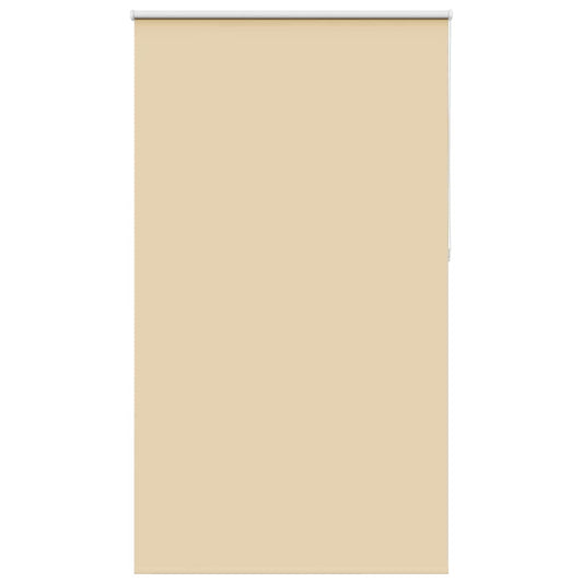 vidaXL Roller Blind Blackout Beige 130x210 cm Fabric Width 126.6 cm