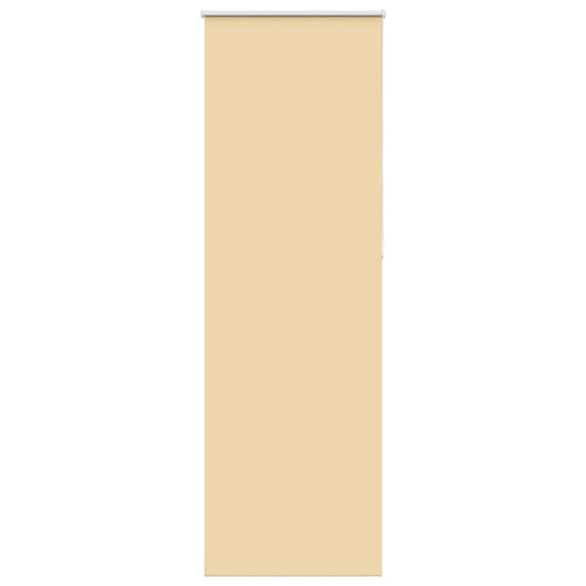 vidaXL Roller Blind Blackout Beige 85x230 cm Fabric Width 80.7 cm