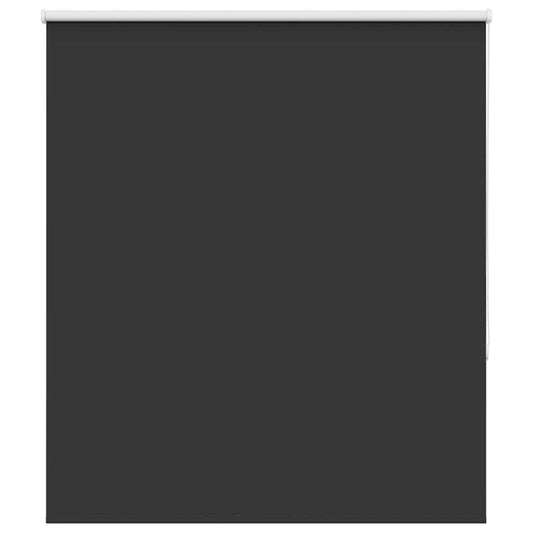vidaXL Roller Blind Blackout Black 135x150 cm Fabric Width 131.6 cm
