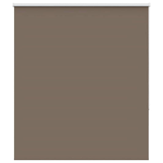 vidaXL Roller Blind Blackout Coffee 130x130 cm Fabric Width 126.6 cm
