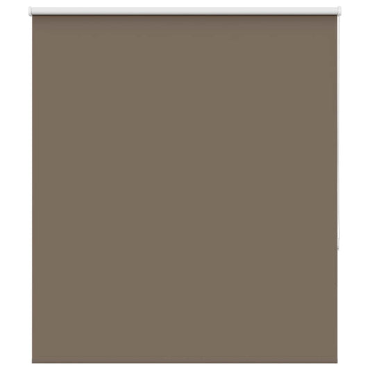 vidaXL Roller Blind Blackout Coffee 125x150 cm Fabric Width 121.6 cm