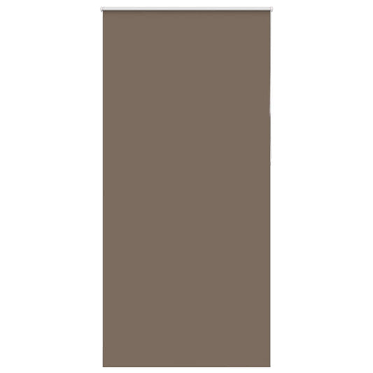 vidaXL Roller Blind Blackout Coffee 110x210 cm Fabric Width 105.7 cm