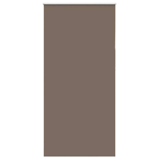 vidaXL Roller Blind Blackout Coffee 115x210 cm Fabric Width 110.7 cm