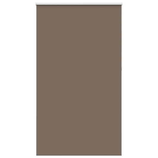 vidaXL Roller Blind Blackout Coffee 120x210 cm Fabric Width 116.6 cm Polyester