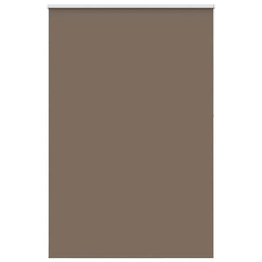 vidaXL Roller Blind Blackout Coffee 160x210 cm Fabric Width 156.6 cm