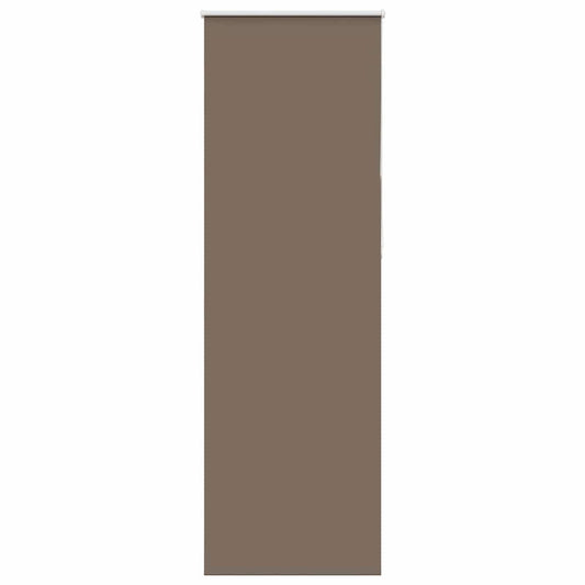 vidaXL Roller Blind Blackout Coffee 65x230 cm Fabric Width 60.7 cm