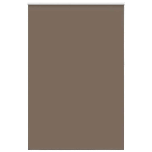 vidaXL Roller Blind Blackout Coffee 165x230 cm Fabric Width 161.6 cm