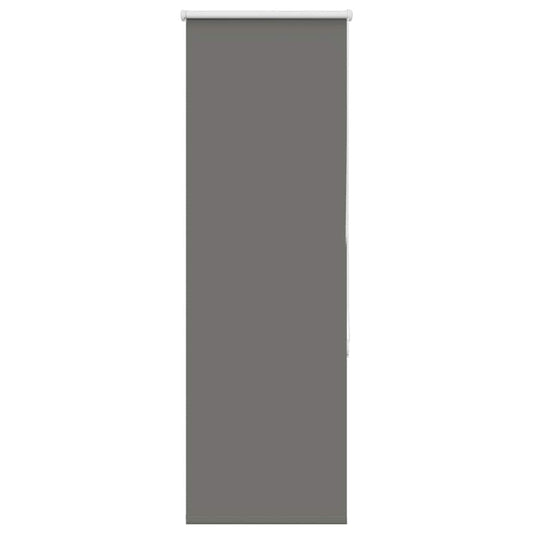 vidaXL Roller Blind Blackout Grey 45x130 cm Fabric Width 40.7 cm