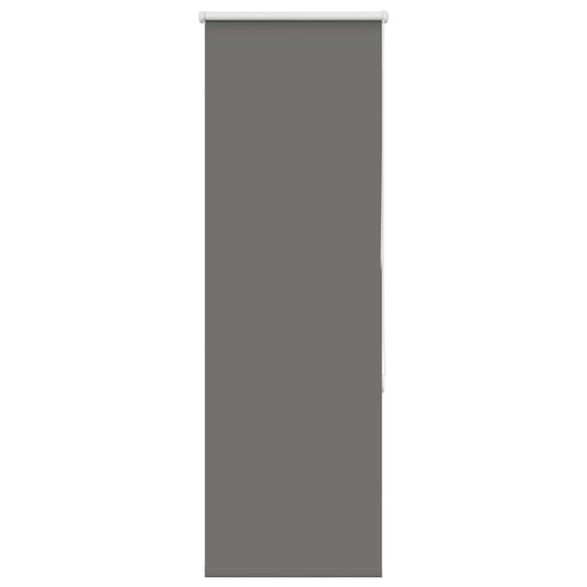 vidaXL Roller Blind Blackout Grey 60x130 cm Fabric Width 55.7 cm Polyester