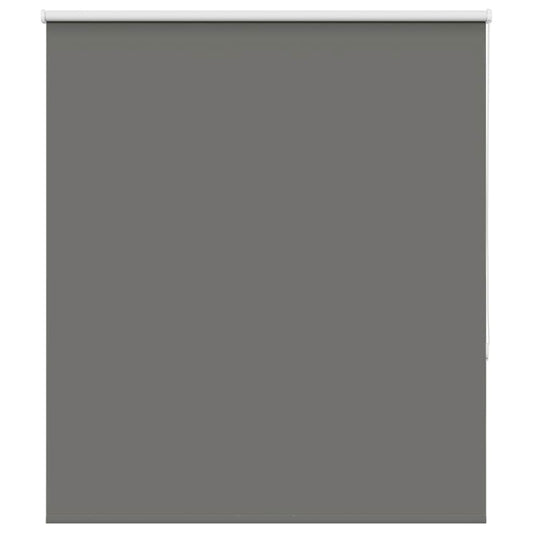 vidaXL Roller Blind Blackout Grey 120x130 cm Fabric Width 116.6 cm Polyester