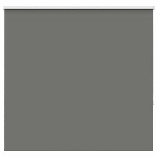 vidaXL Roller Blind Blackout Grey 160x130 cm Fabric Width 156.6 cm Polyester