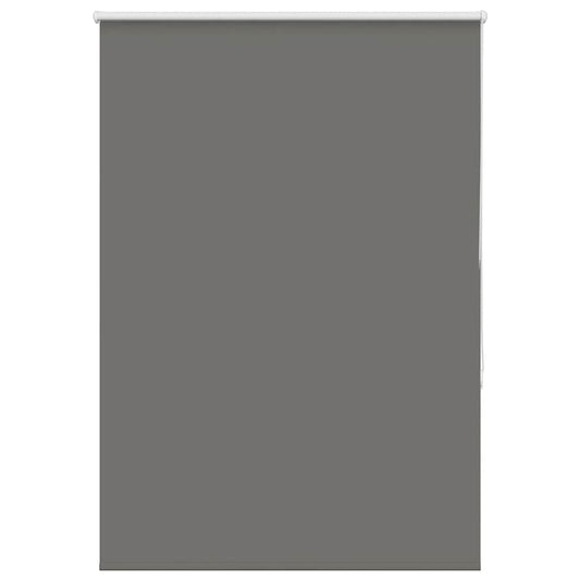 vidaXL Roller Blind Blackout Grey 110x150 cm Fabric Width 105.7 cm Polyester