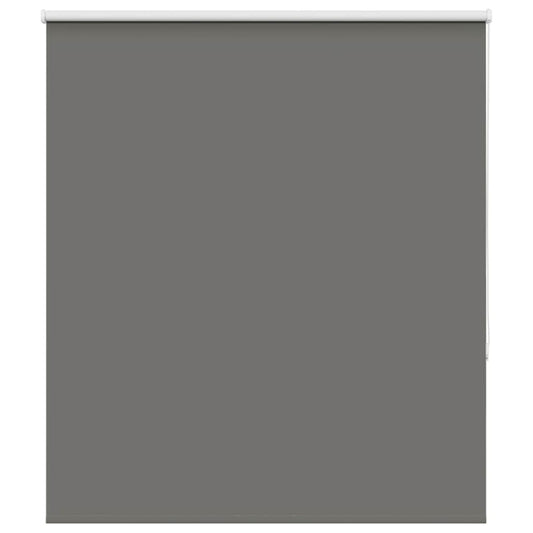 vidaXL Roller Blind Blackout Grey 120x150 cm Fabric Width 116.6 cm Polyester