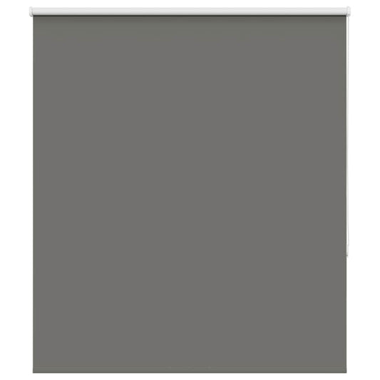 vidaXL Roller Blind Blackout Grey 130x150 cm Fabric Width 126.6 cm Polyester