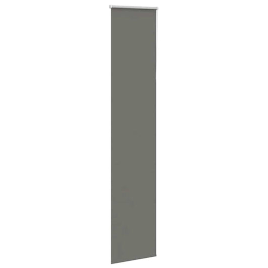 vidaXL Roller Blind Blackout Grey 45x230 cm Fabric Width 40.7 cm Polyester