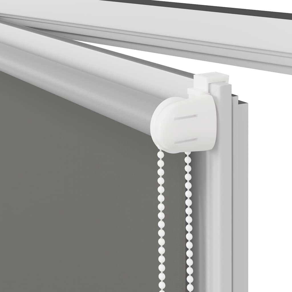 vidaXL Roller Blind Blackout Grey 55x230 cm Fabric Width 50.7 cm Polyester