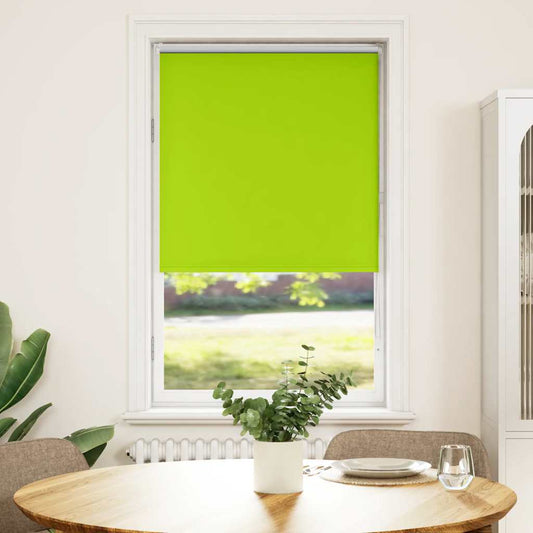 vidaXL Roller Blind Blackout Leaves Green 85x130 cm Fabric Width 80.7 cm Polyester