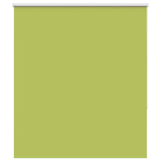 vidaXL Roller Blind Blackout Leaves Green 125x150 cm Width 121.6 cm