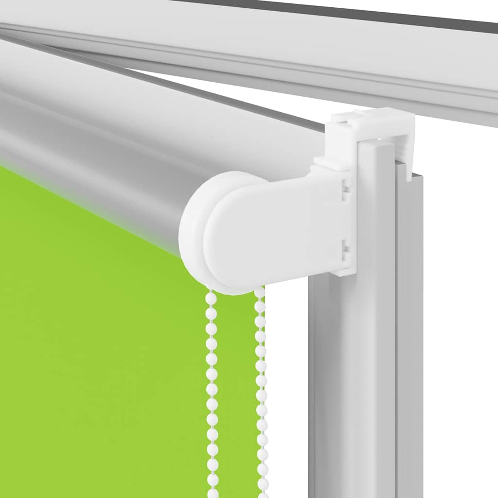 vidaXL Roller Blind Blackout Leaves Green 135x150 cm Fabric Width 131.6 cm Polyester