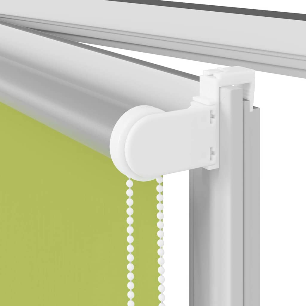 vidaXL Roller Blind Blackout Leaves Green 155x150 cm Fabric Width 151.6 cm Polyester