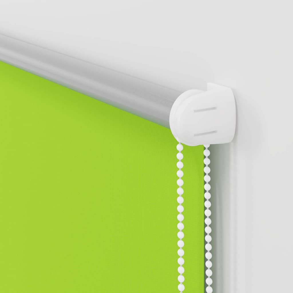 vidaXL Roller Blind Blackout Leaves Green 115x175 cm Fabric Width 110.7 cm Polyester