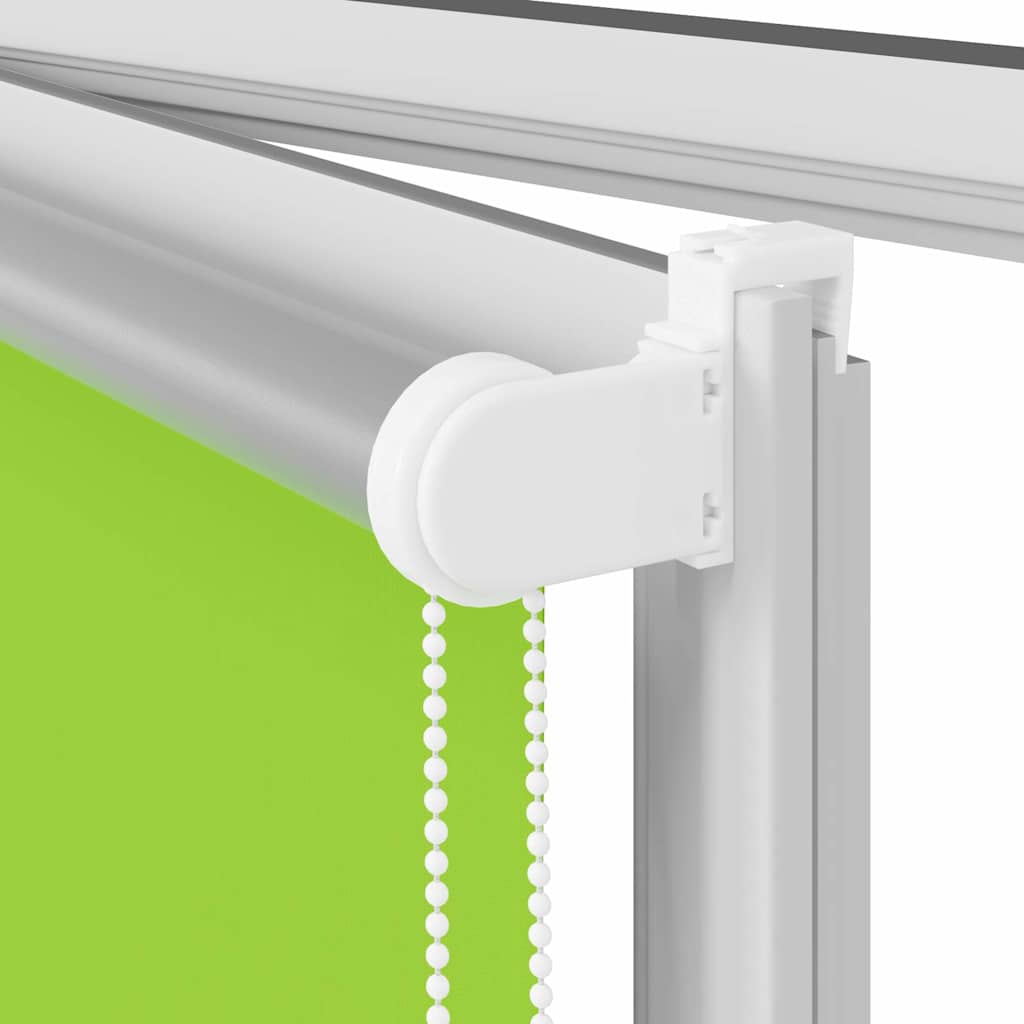 vidaXL Roller Blind Blackout Leaves Green 125x175 cm Fabric Width 121.6 cm Polyester