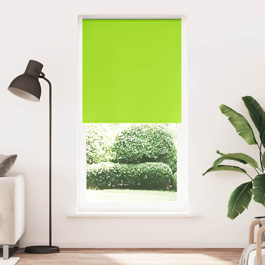 vidaXL Roller Blind Blackout Leaves Green 105x230 cm Fabric Width 100.7 cm Polyester