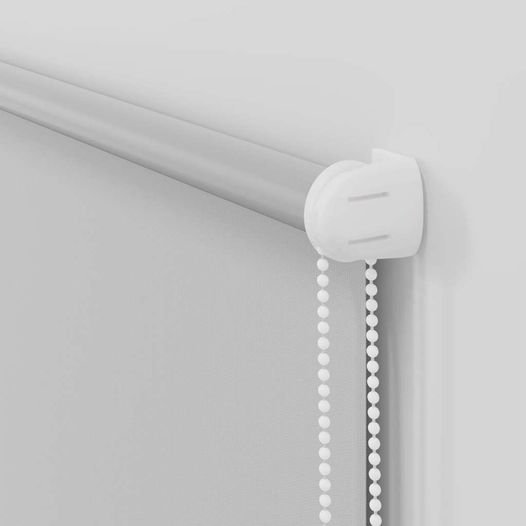 vidaXL Roller Blind Blackout Light Grey 65x210 cm Fabric Width 60.7 cm Polyester