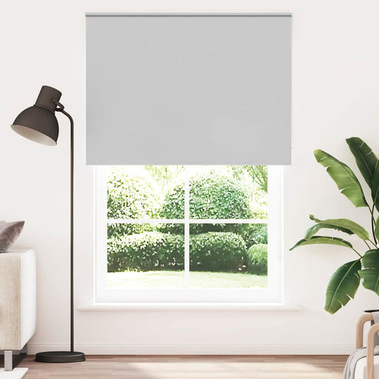 vidaXL Roller Blind Blackout Light Grey 165x230cm Fabric Width 161.6cm