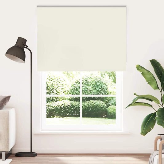 vidaXL Roller Blind Blackout Off White 160x210cm Fabric Width 156.6cm