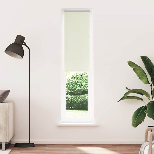vidaXL Roller Blind Blackout Off White 60x230 cm Fabric Width 55.7 cm