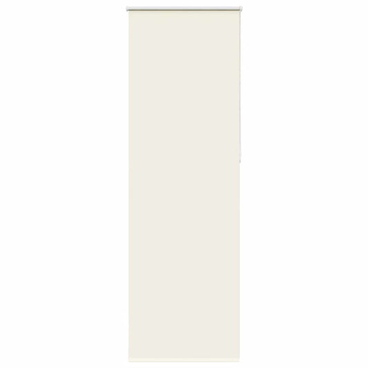 vidaXL Roller Blind Blackout Off White 85x230 cm Fabric Width 80.7 cm