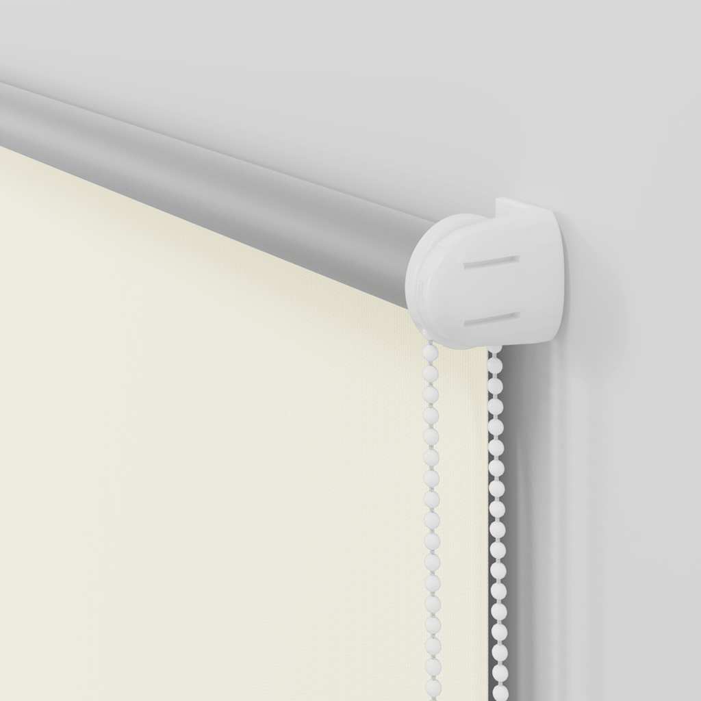 vidaXL Roller Blind Blackout Off White 90x230 cm Fabric Width 85,7 cm Polyester