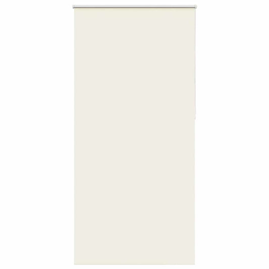 vidaXL Roller Blind Blackout Off White 95x230 cm Fabric Width 90,7 cm Polyester