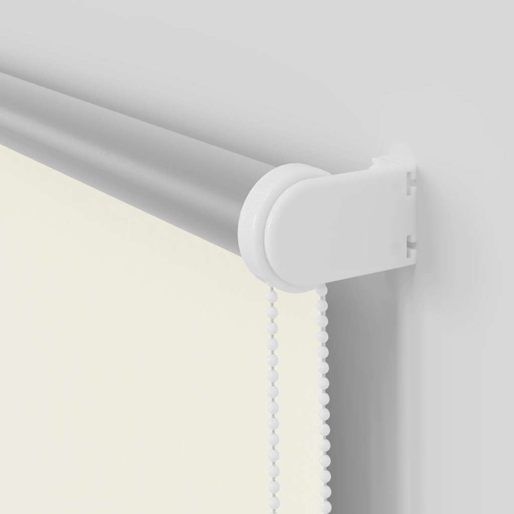 vidaXL Roller Blind Blackout Off White 120x230cm Fabric Width 116.6cm