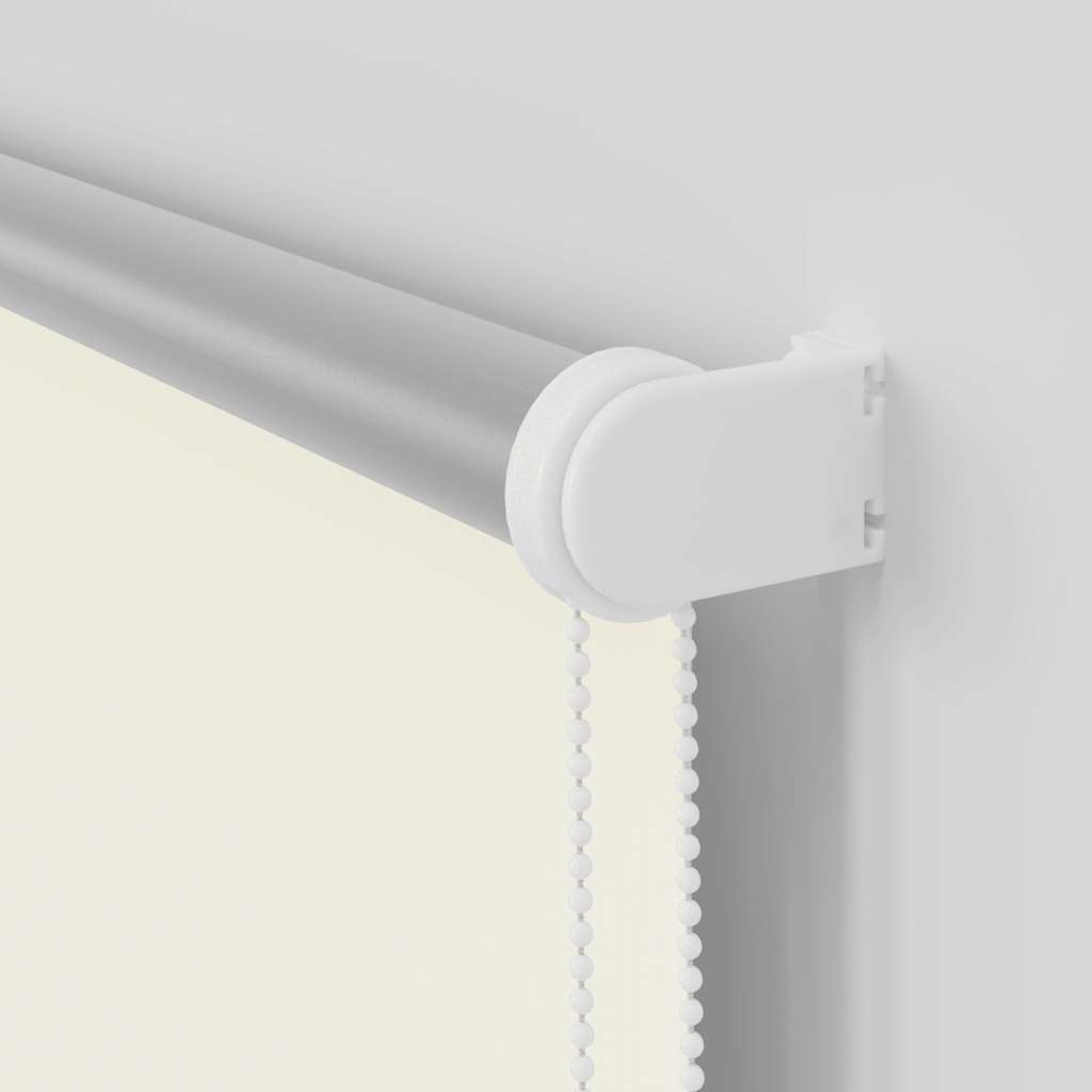 vidaXL Roller Blind Blackout Off White 150x230 cm Fabric Width 146,6 cm Polyester