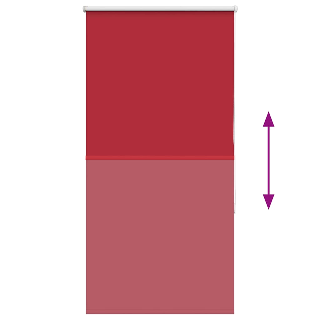 vidaXL Roller Blind Blackout Red 65x150 cm Fabric Width 60.7 cm