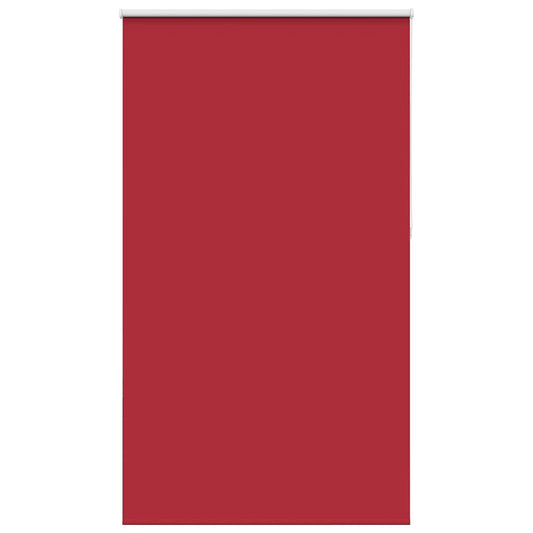 vidaXL Roller Blind Blackout Red 125x210 cm Fabric Width 121.6 cm Polyester