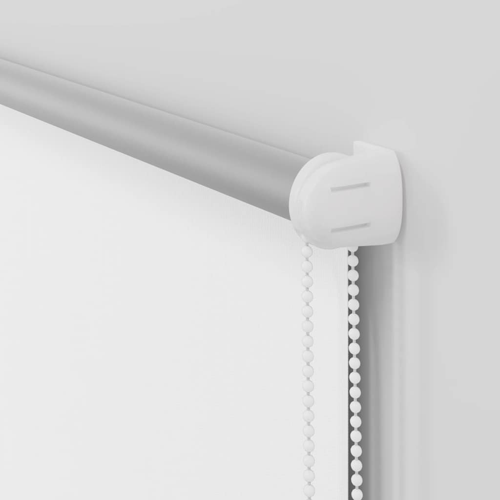 vidaXL Roller Blind Blackout White 115x210 cm Fabric Width 110.7 cm