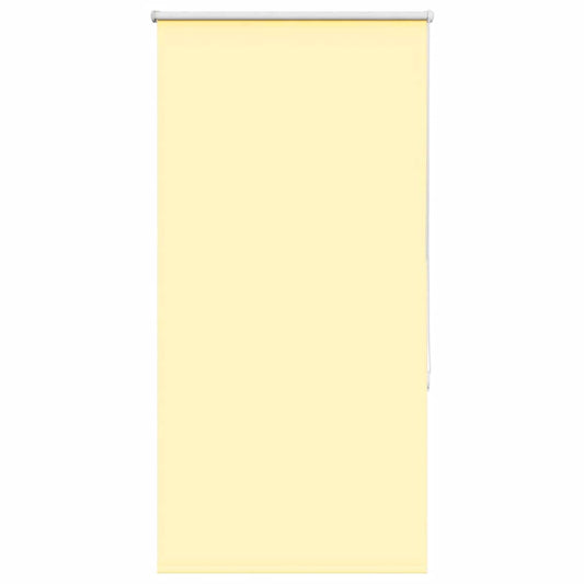 vidaXL Roller Blind Blackout Yellow 80x130 cm Fabric Width 75.7 cm