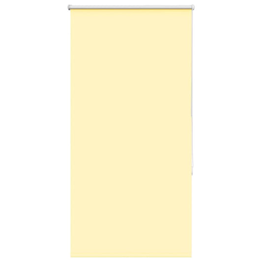 vidaXL Roller Blind Blackout Yellow 85x130 cm Fabric Width 80.7 cm