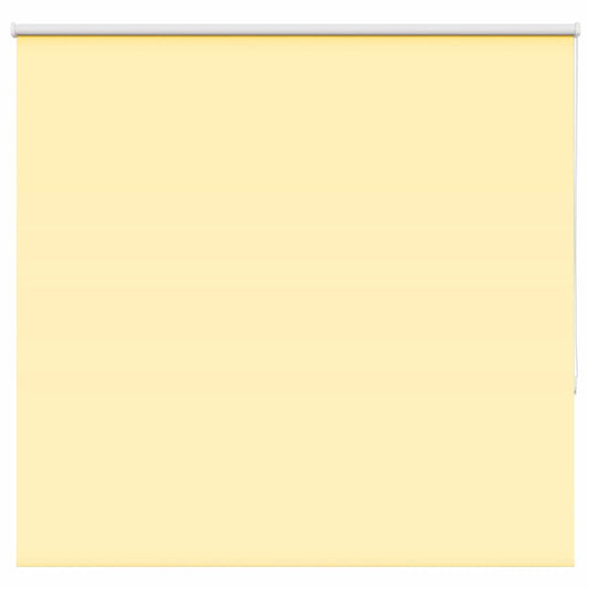 vidaXL Roller Blind Blackout Yellow 145x150 cm Fabric Width 141.6 cm